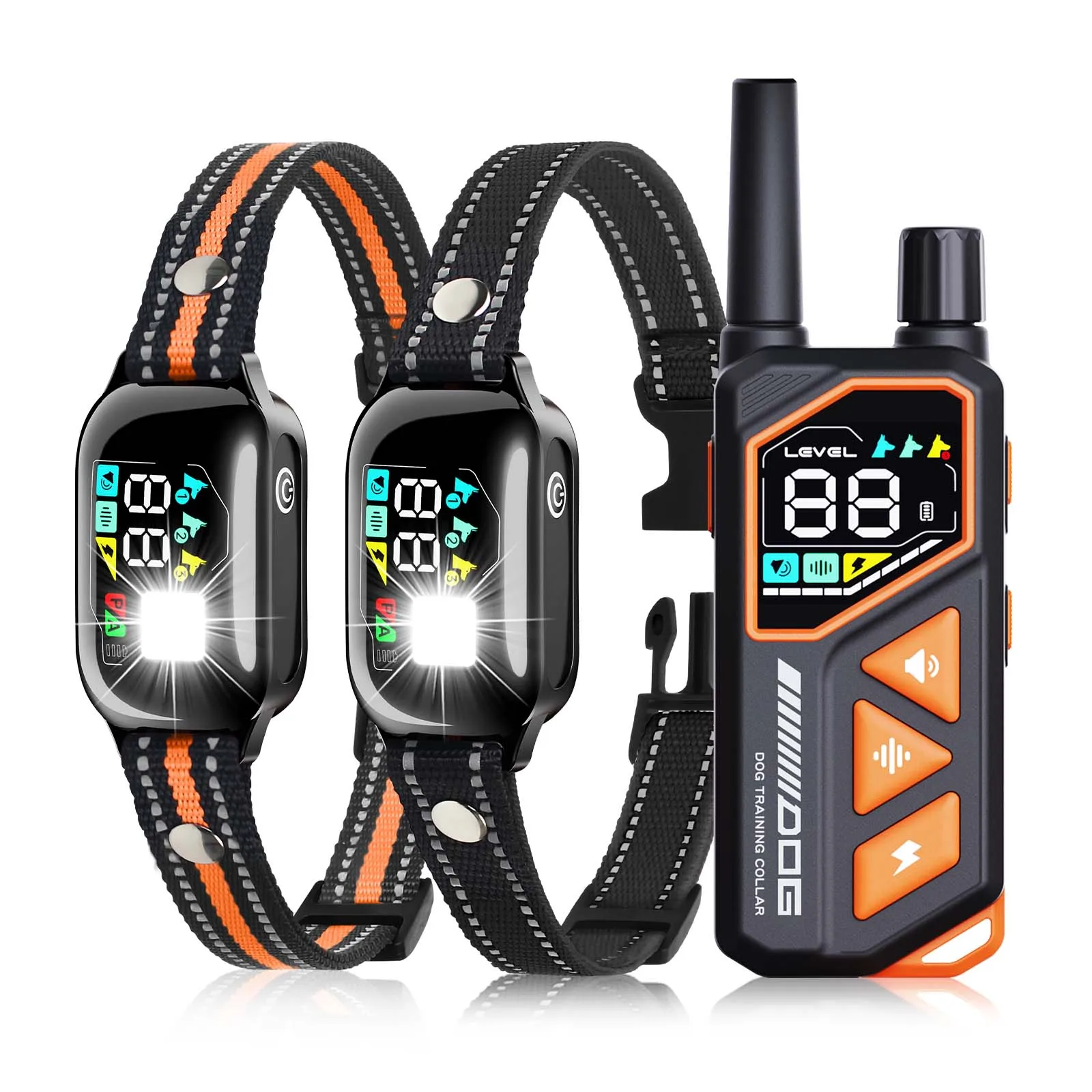 2026 New AI Electric Collar for 10-120lbs Dogs,3300ft 2 in 1 Automatic Dog Training Collar,IPX7 Waterproof Dog Shock Collar