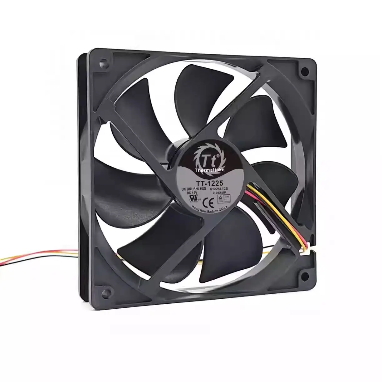 Ventilador de Refrigeración Original para Thermaltake TT-1225 A1225L12S DC 12V 0.30A 12025 120mm 3 Pines para Caja de Ordenador, Chasis, CPU