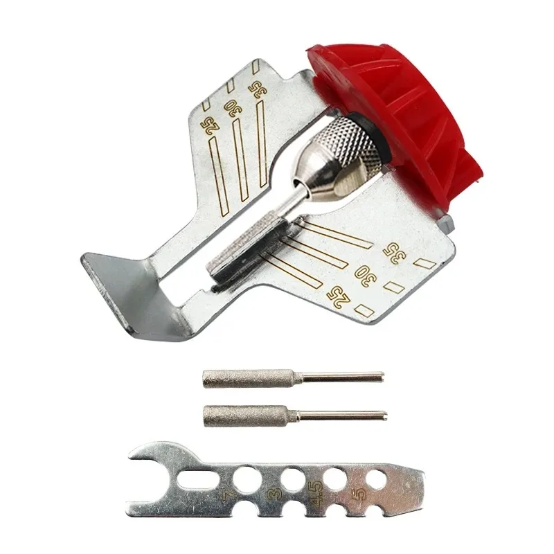 Electric Chainsaw Sharpening Kit with Polishing Attachment Woodworking Grinder Tool for Saw Chains Home Garden Maintenance