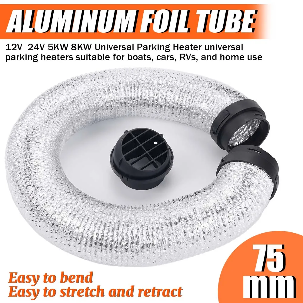 

1,5 м, 12 В, 24 В, 5 кВт, 8 кВт, подходит для модернизированных телескопических вентиляционных каналов для кораблей, автобусов и обогревателей для парковки автомобилей