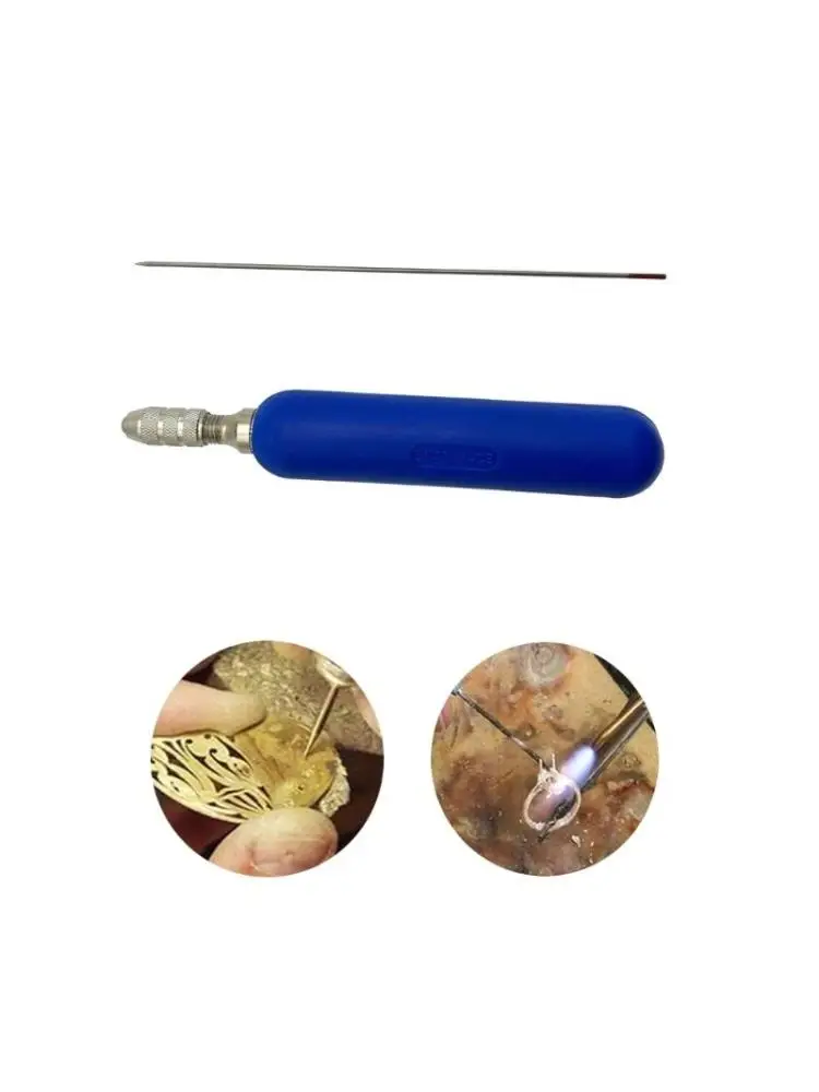 

Multipurpose High Temperature Resistant Jewelry Welding Needle and Handle Accessory for Gold Silver Brass Repairs