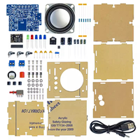 DIY Bluetooth Speaker Kit Electronic Kit Component Mini Amplifier Speakers SPI Interface with Acrylic