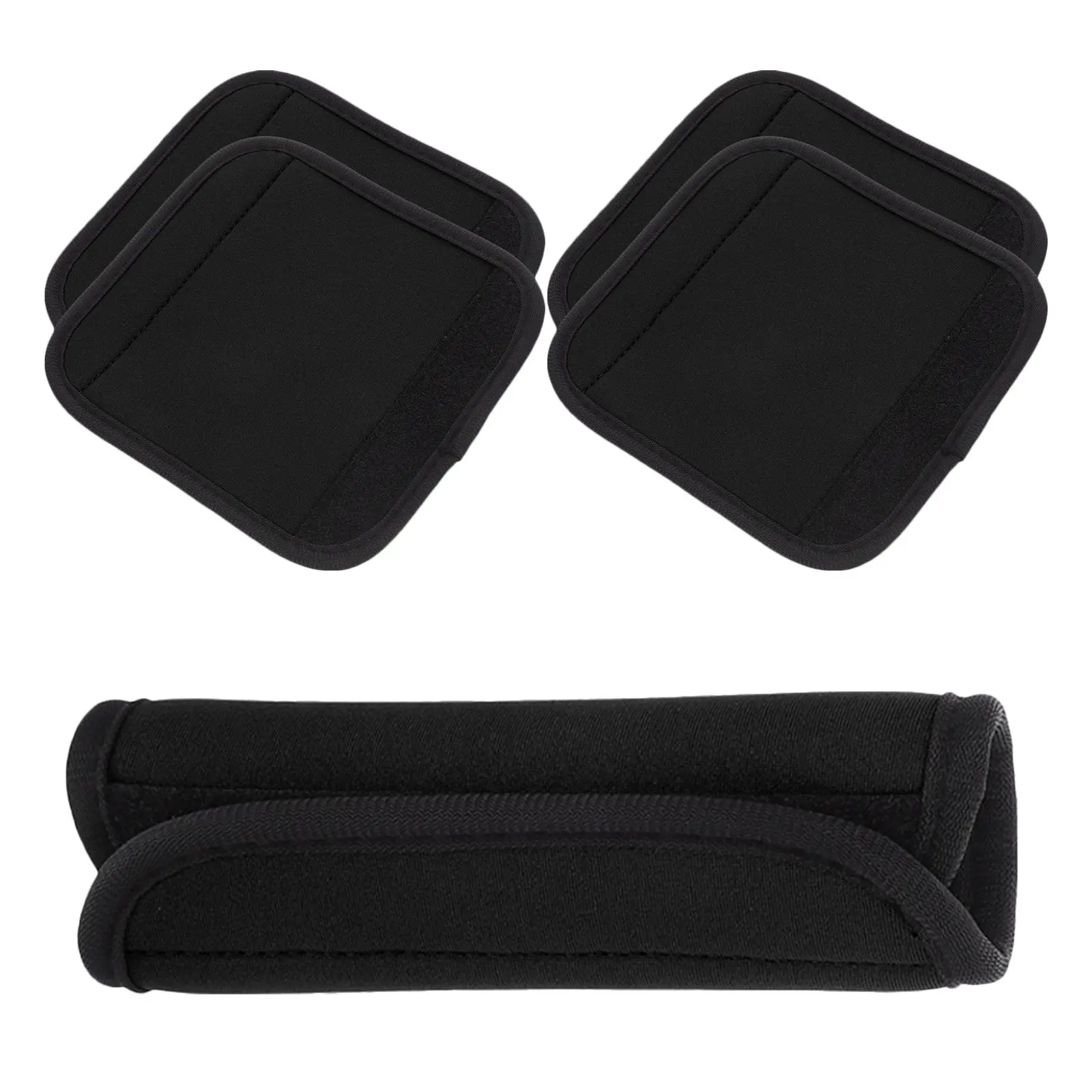 5Pcs Universal Barbell Grip Pads Soft Non Slip Workout Bar Sleeve Covers Dumbbell Handle Grips Luggage Bag Handle Protectors