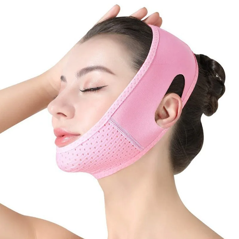 Reusable Double Chin Reducer- V Line Mask -Double Chin Remover-Facial Slimming Chin Strap-Chin Up Mask Face Lifting Belt V Shape