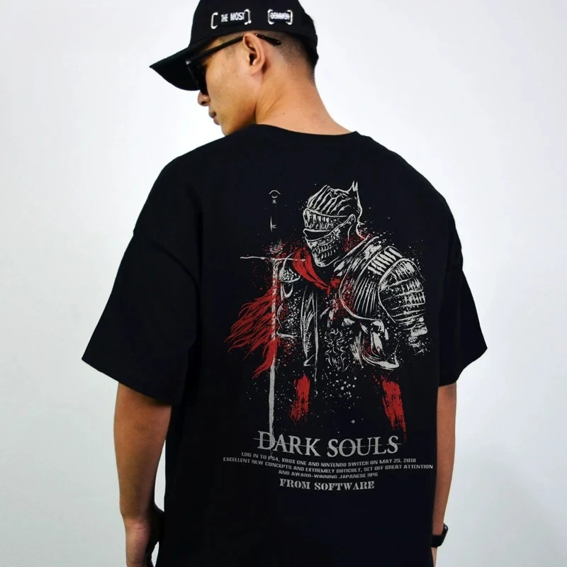 Dark Souls Solaire of Astora Sun Emblem Graphic T-Shirt Cotton Men Women Streetwear Tee