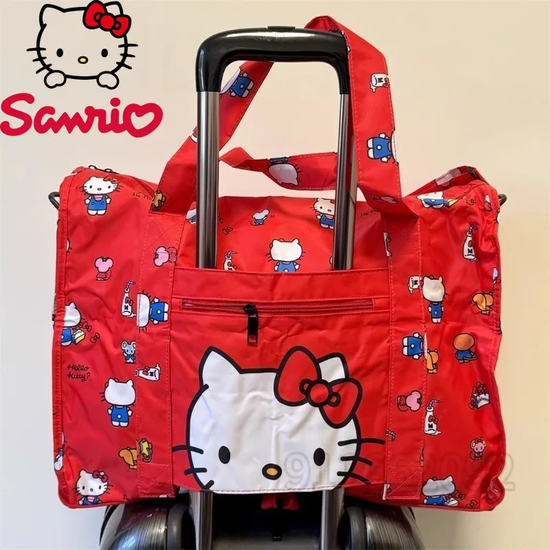 

Sanrio Hello Kitty New Portable Travel Handbag Luxury Brand Fashion Women's Travel Handbag Cartoon Travel Bag Large Capacity