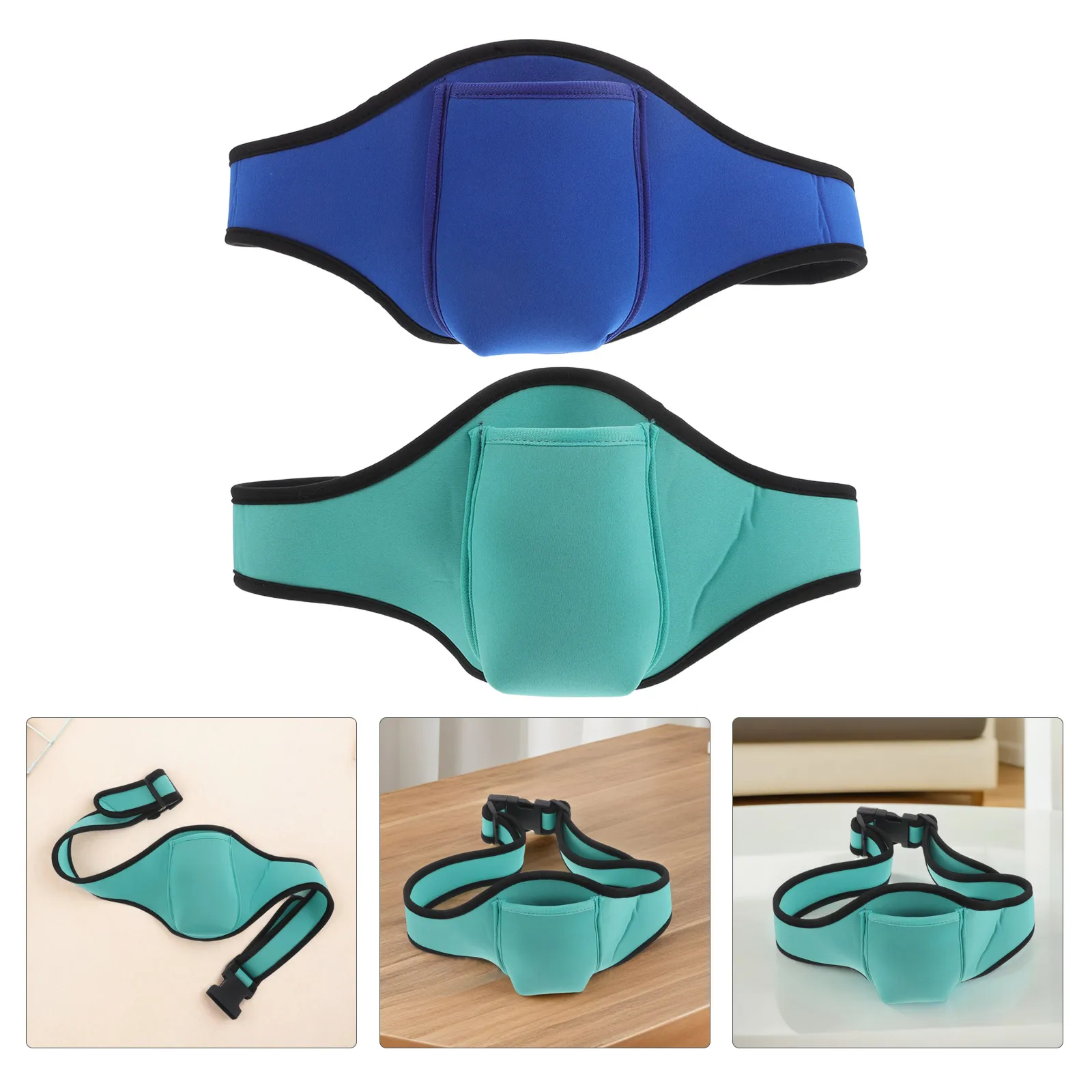 2 قطعة حزام الجري من النيوبرين حامل هاتف الخصر حزمة مقاوم للماء تنفس سليم صالح لممارسة اليوغا اللياقة البدنية في الهواء الطلق #6