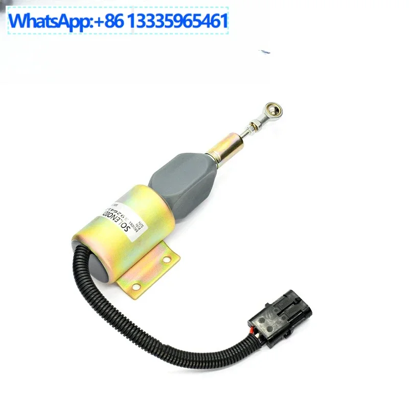 

Excavator flameout solenoid valve 3926411 3926412 flameout switch shutdown oil shut-off valve 12V 24V