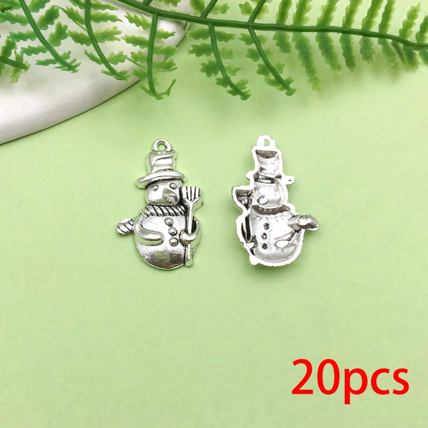 20/43pcs Christmas Decoration Charms Alloy Santa Claus