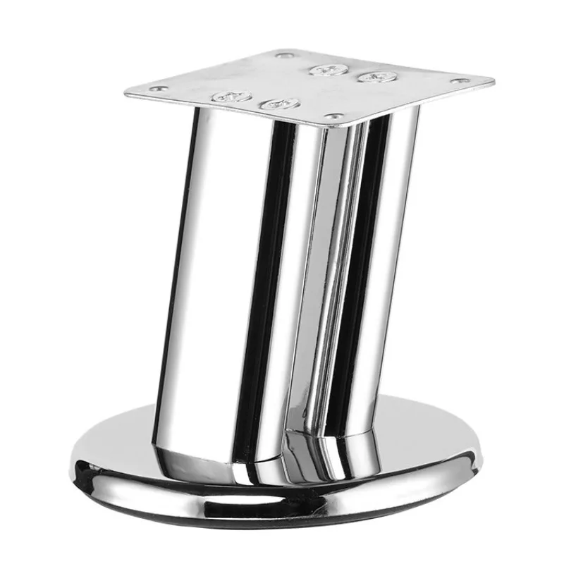 Inclined Double Tube Furniture Legs Wrought Iron Light Luxury Coffee Table Support Feet Metal Double Sofa Feet Chrome Plated