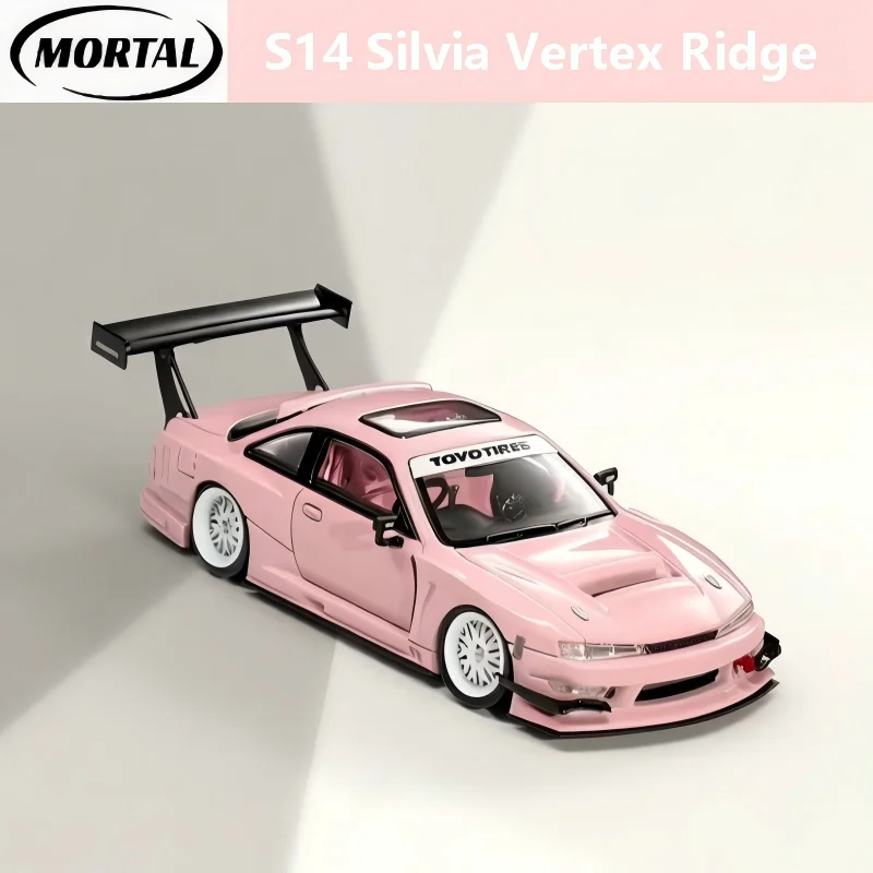 Mortal 1:64 S14 Silvia Vertex Ridge  Alloy Die Casting Car Model Collection Model Boy Gift Christmas Gift Boys' Toys