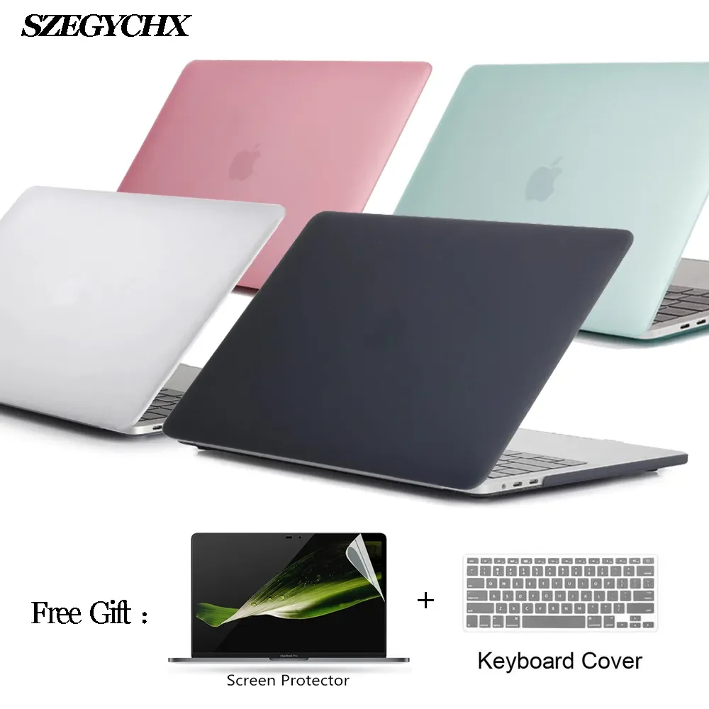 

Case For Apple MacBook Air 13 Case A2337 Pro 16 Retina 12 15 11 for macbook Pro 13 2020 M1 Case touch Bar+Keyboard Cover