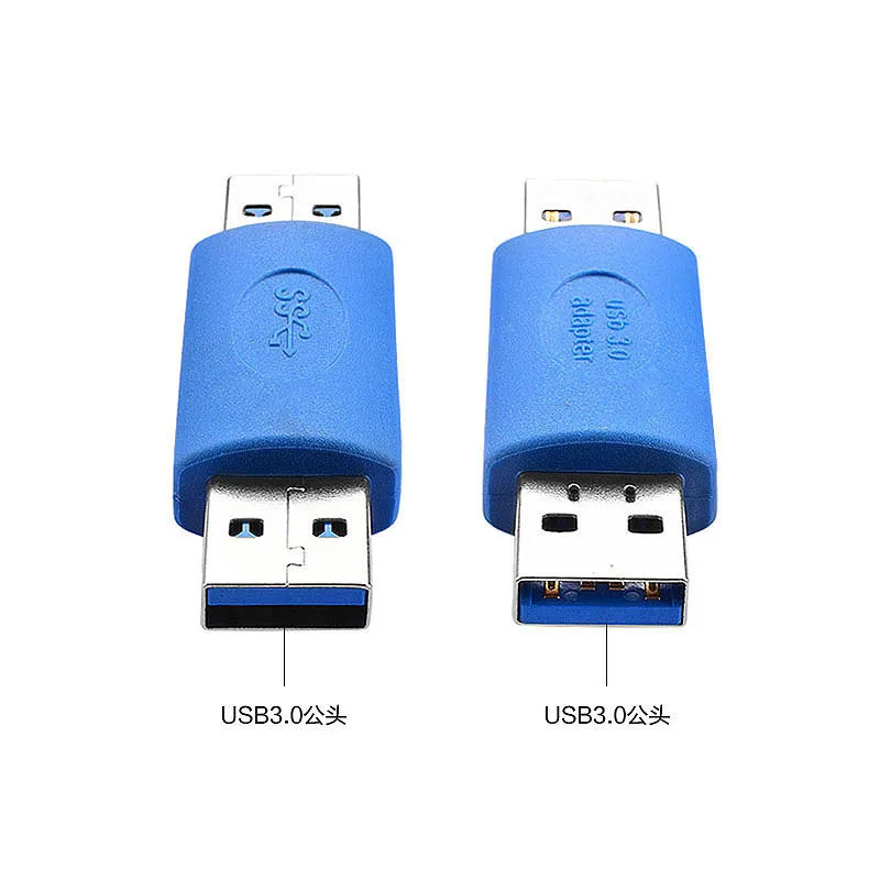 USB3.0 High Speed Adapter Male USB A connector Male to Male Connector Adapter Extension Cable AF/AF High speed transmitter D3