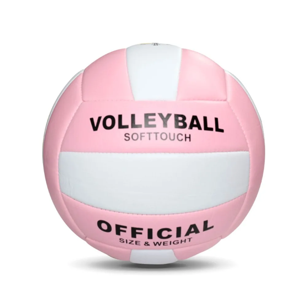 

Спортивная тренировка, размер 5, волейбольный мяч с тонкой строчкой, мягкий на ощупь, для пляжного волейбола на открытом воздухе, нетоксичный материал ПВХ