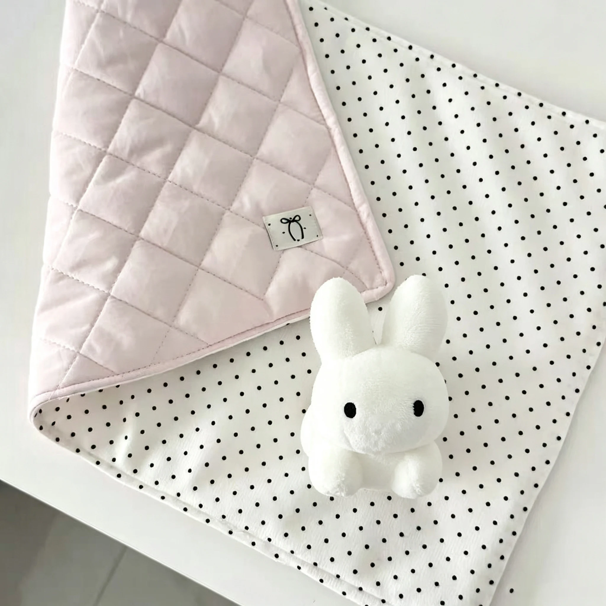 Home Decor Korea - Pink Polka Dot Table Mat Square