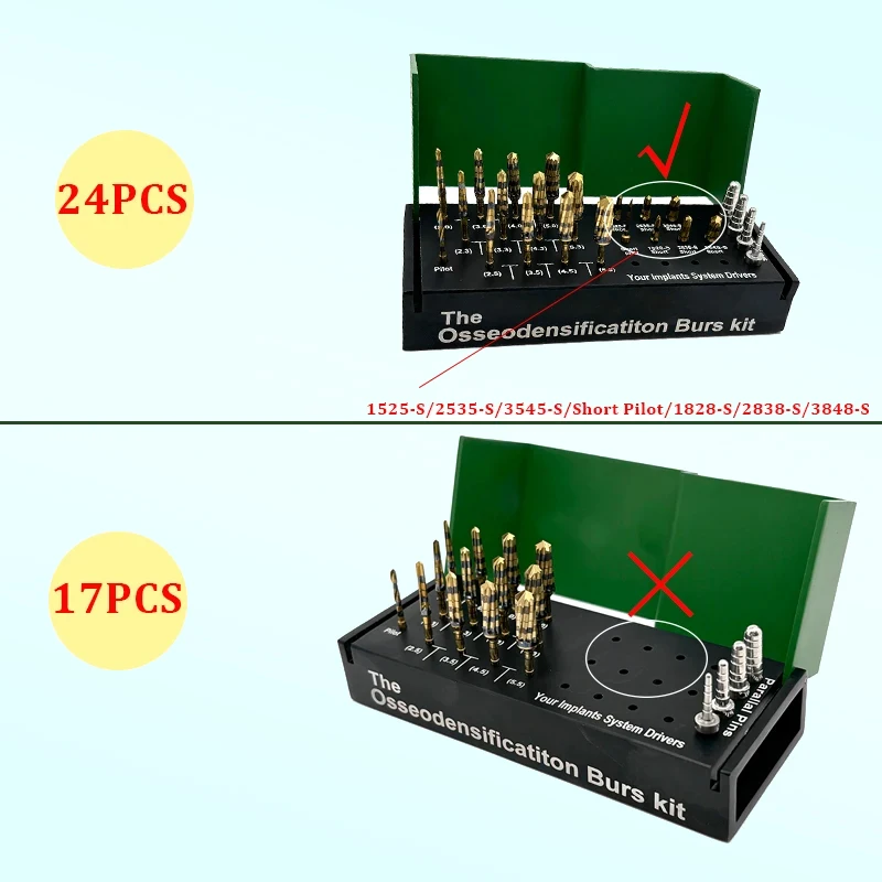 

Dental Osseodensification Burs Kit for Dental Alveolotomy Implant Oral Surgery Stainless Steel Dentist Lab Instrument Material