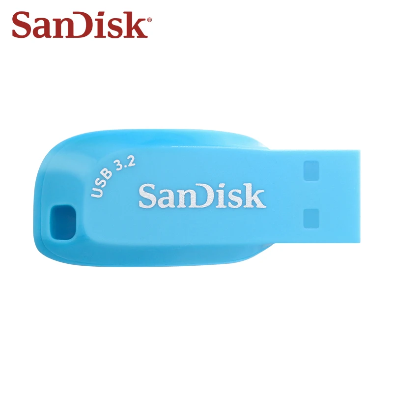 SanDisk USB 3.2 Flash Drive CZ410 Original Pen drive 32GB 64GB 128GB Up to 100Mb/s Memory U Disk Pendrive for Computer Blue USB