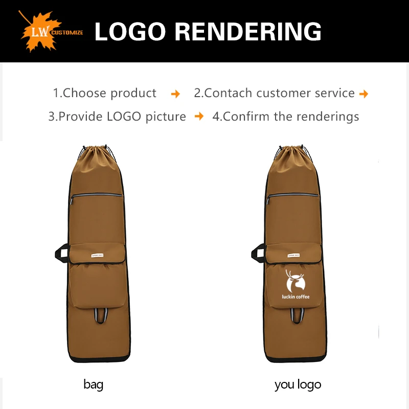 Custom Skateboard Bag Logo Outdoor Longboards Carrying Case Double Shoulder Travel Backpack Wholesale Printing of Photo Patterns