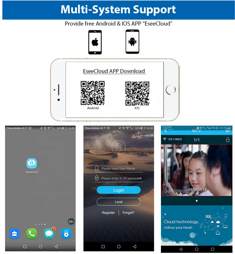 L Nuovo sistema CCTV wireless per telecamera bullet WiFi 8CH HD 1080P per interni ed esterni per la sicurezza domestica