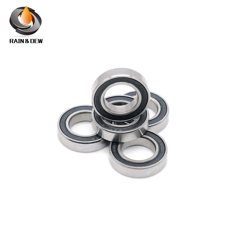 

10P 6801 2RS Bearing ABEC-7 12*21*5 mm Metric Thin Section 61801RS 6801 RS Ball Bearings 6801RS