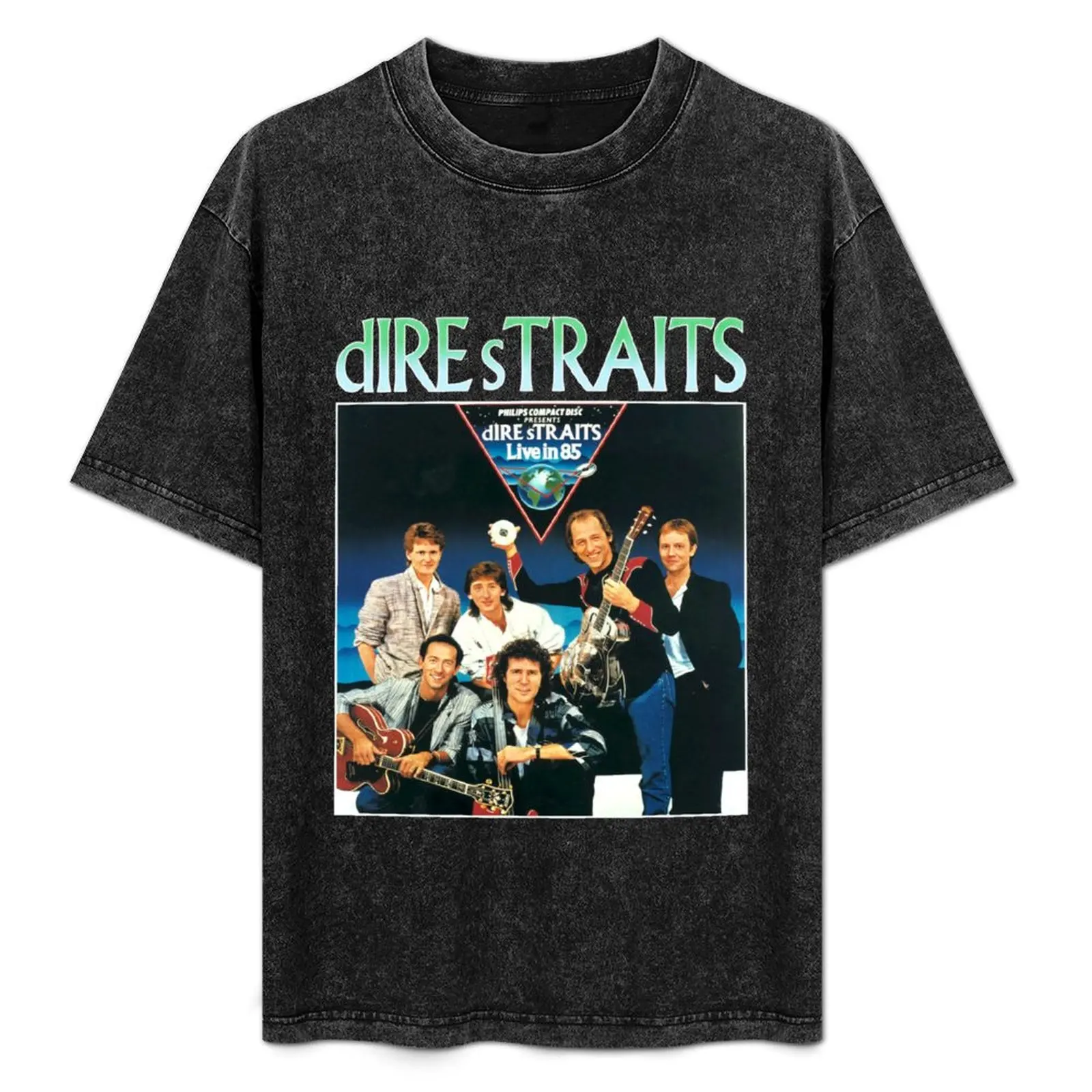 

DIRE STRAITS Rap Hip Hop Rapper 90 Retro Vintage T-Shirt Casual Basic Short Sleeve T-Shirt