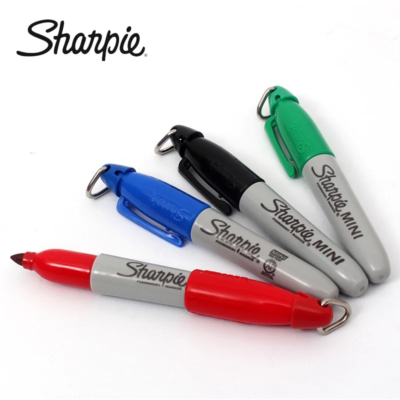 3Color Portable Marker Pen Sharpie Waterproof Permanent Craftwork for Wood Plastic Metal Glas Paint Writing Art Supplies