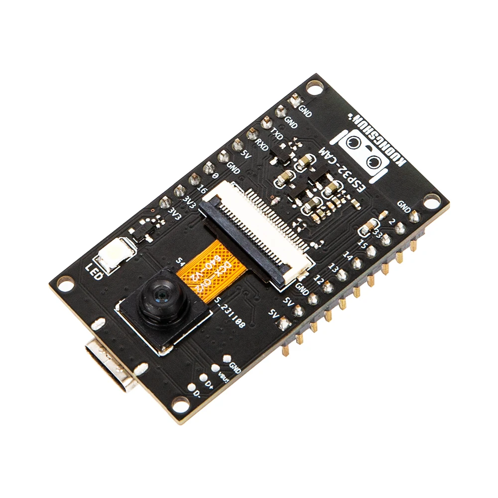 KUONGSHUN-Módulo de cámara WiFi ESP32-CAM, placa de desarrollo ESP32 con módulo de cámara OV2640 2MP para Arduino