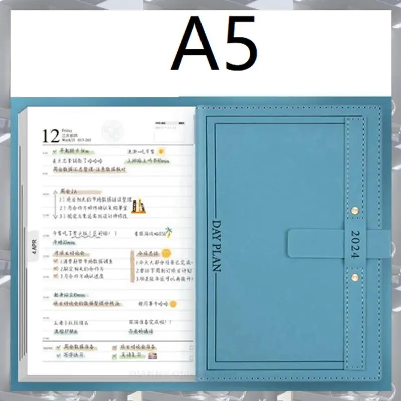 

Agenda Plan For 2024 This Notebook Week Plan This Calendar This Notebook Subprogram This A5 One Page A Day Plan Blue
