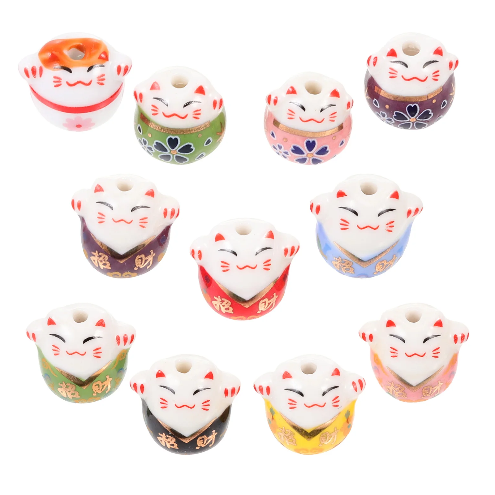 

12 шт. керамические бусины, гладкие, полированные, простые в использовании для поделок, подарков ручной работы, керамические бусины, подвески из бисера, подарок, подвески «сделай сам»