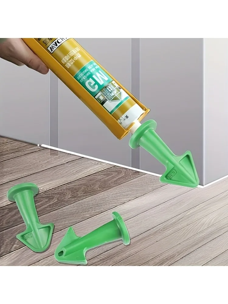 3 Stuks Kalefateren Nozzle Applicator Siliconen Breeuwen Gereedschap Kit Afwerking Grout Kit Schraper Vloerreiniging Tegel Vuil Spatel - afbeelding 2