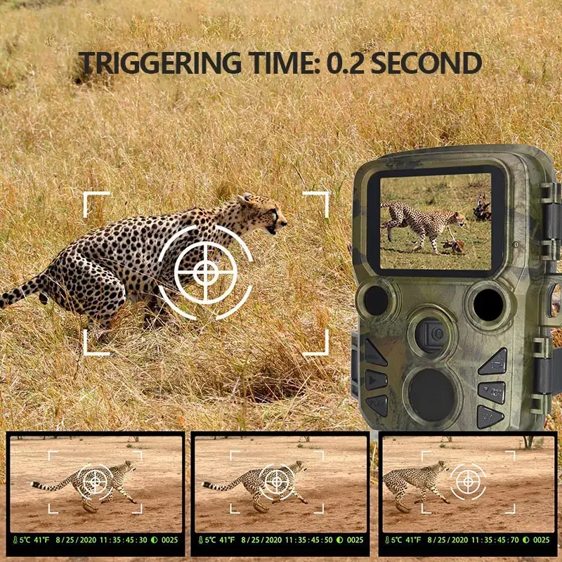 

4K Mini Wildlife Trail Camera Infrared Night Vision Motion Cam IP66 Waterproof Hunting Photo Traps 20MP H5812,Mini600,Mini301