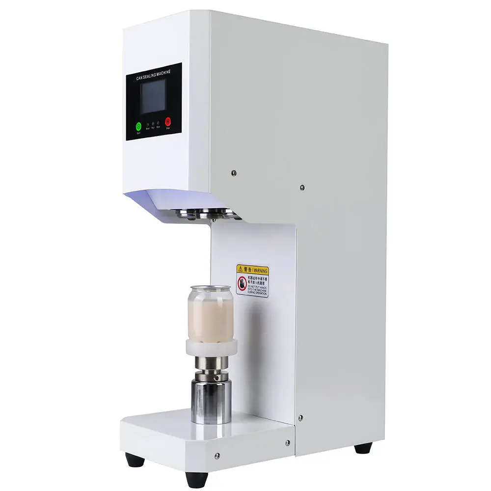 Automatic Easy Open Lid Sealer for Beverages PET Bottles Jars Soda Beer Plastic Tin Cans-Foil Packaged