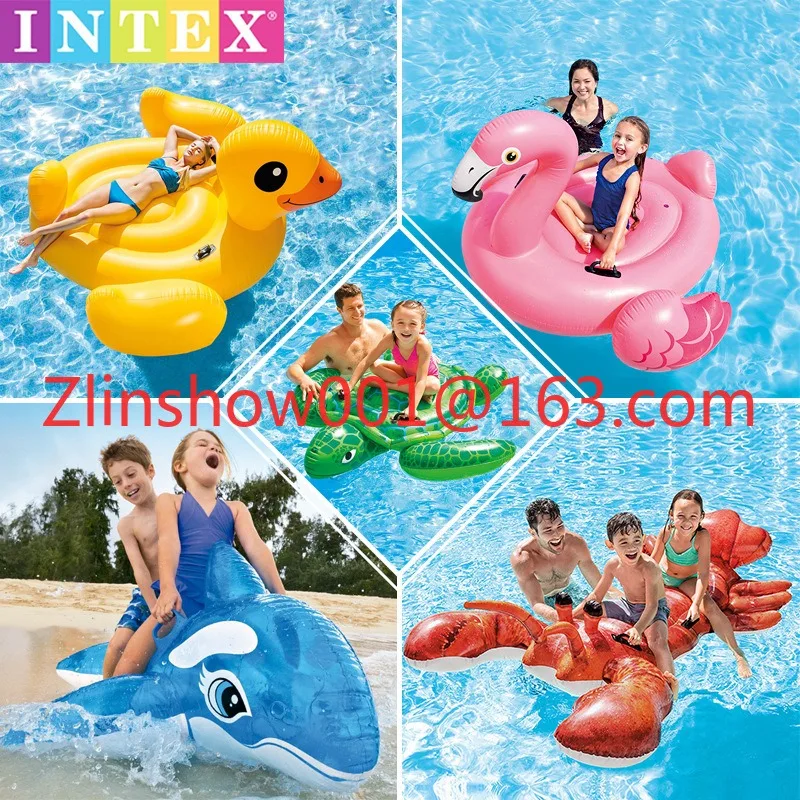 Children Adult Water Mounts Inflatable Toys Swan Flamingo Unicorn Row Peacock Floating Row