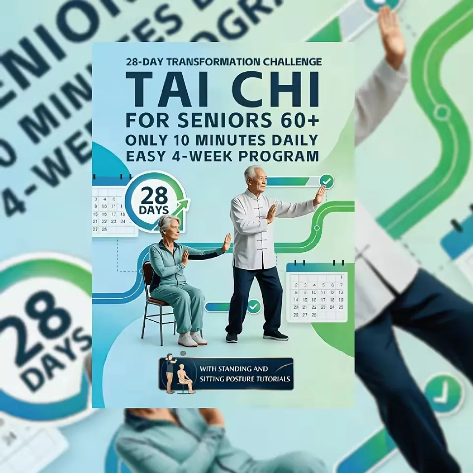 Tai Chi Fitness Manual Book for Seniors and Beginners Protects Joints and Strengthens Muscles Improves Balance To Prevent Falls