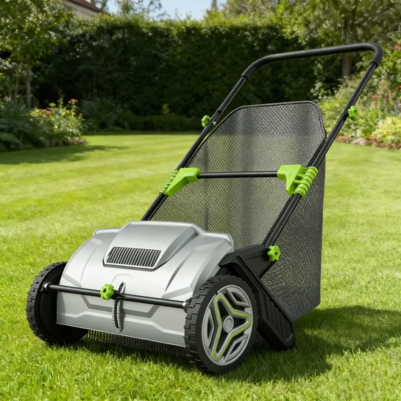 Leaf Collector Grass Lawn Mower Hand Push 21 Inch Lawn and Leaf Collector with 100 L Nylon Collection Bag