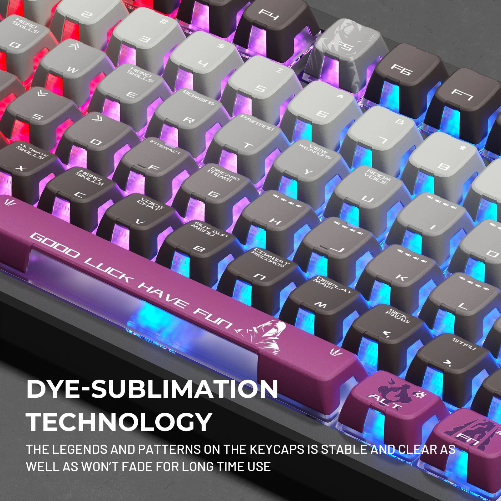 XVX Lighthouse Series Valorant Keycaps Shine Through PBT Keycaps Dye Subilimation Keycaps for Mechanical Keyboard 125 keys