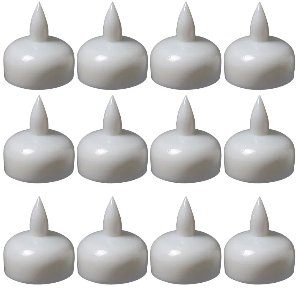 12Pcs Waterproof Floating Lights LED Flameless Battery Operated Smoke Free for Pool Pond Garden Wedding Party Decoration view 4