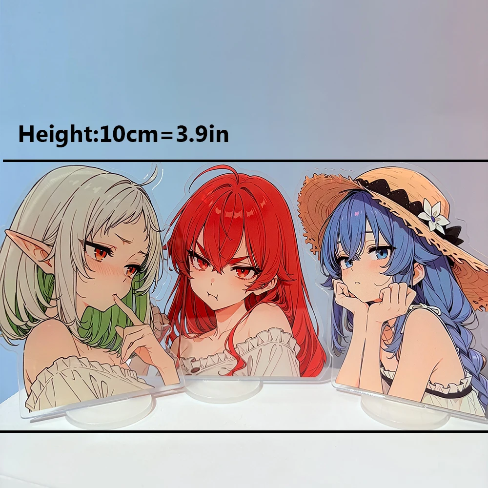 Anime Mushoku Tensei Jobless Reincarnation Acrylic Stand Roxy Eris Sylphiette Anime Figure Acrylic Standee Desktop Ornament Prop