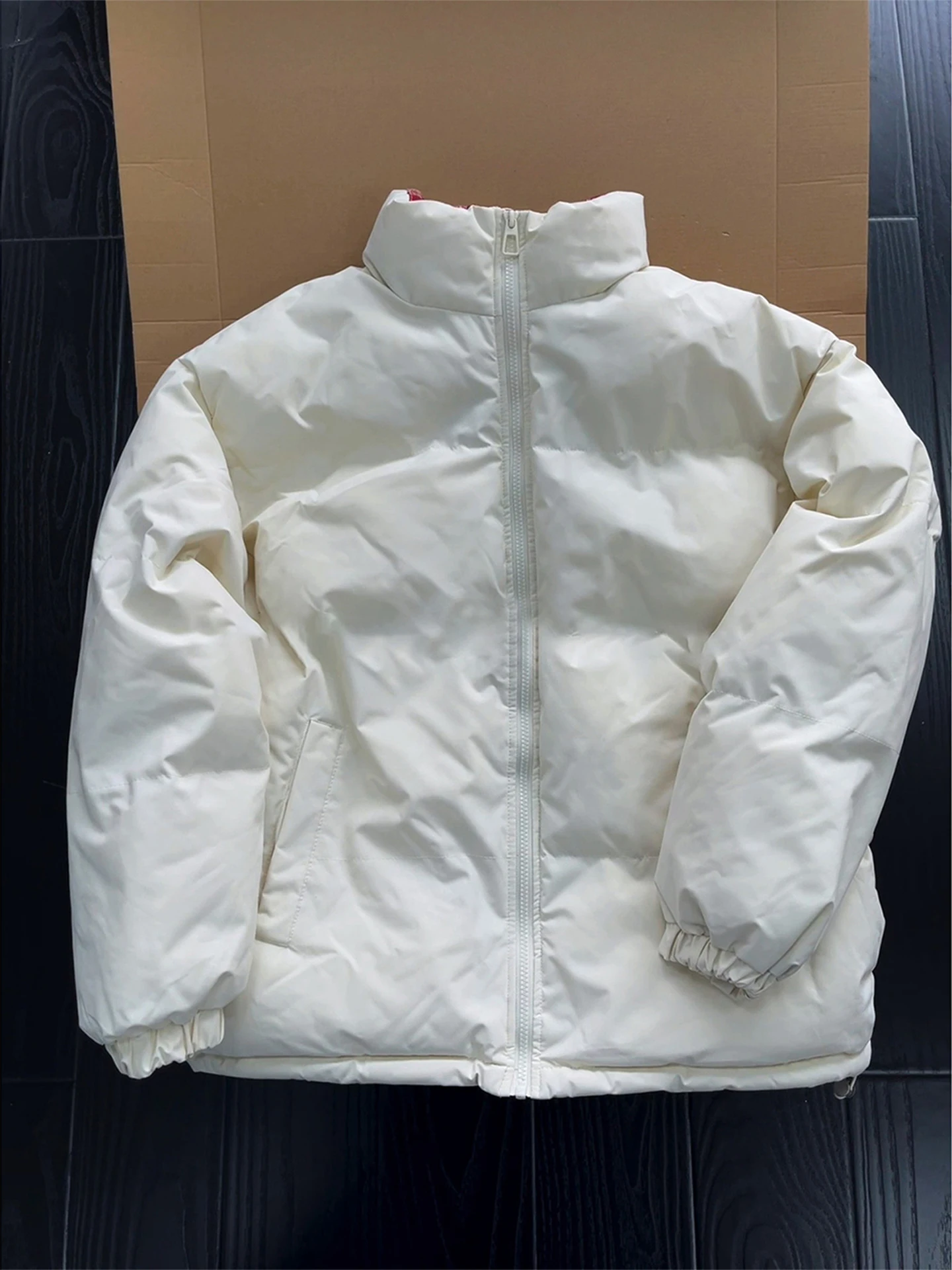 

Cleanfit Plaid Splicing ort Cotton Jaet Men's Autumn Winter Thiened Stand Collar Bread Sle Couple Outerwear