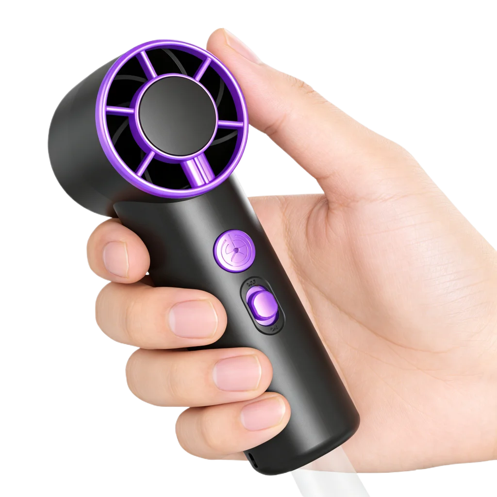 Hot Summer Cooling Mini Portable Fan Flashlight Rechargeable Handheld Fan Small Pocket Travel Fan with Torch