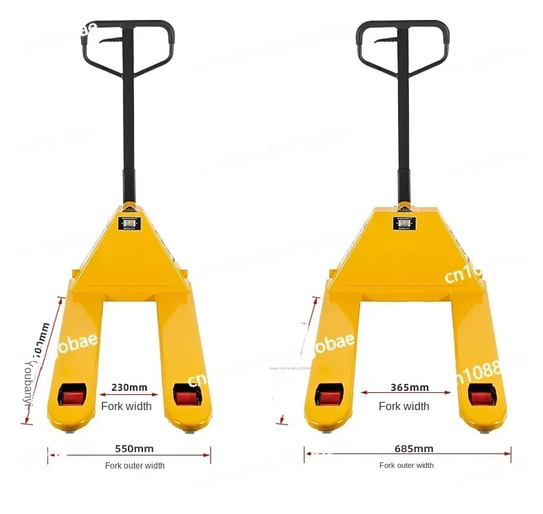 Forklift Manual Hydraulic Truck Pull Pallet Truck Hydraulic Truck Forklift Trailer