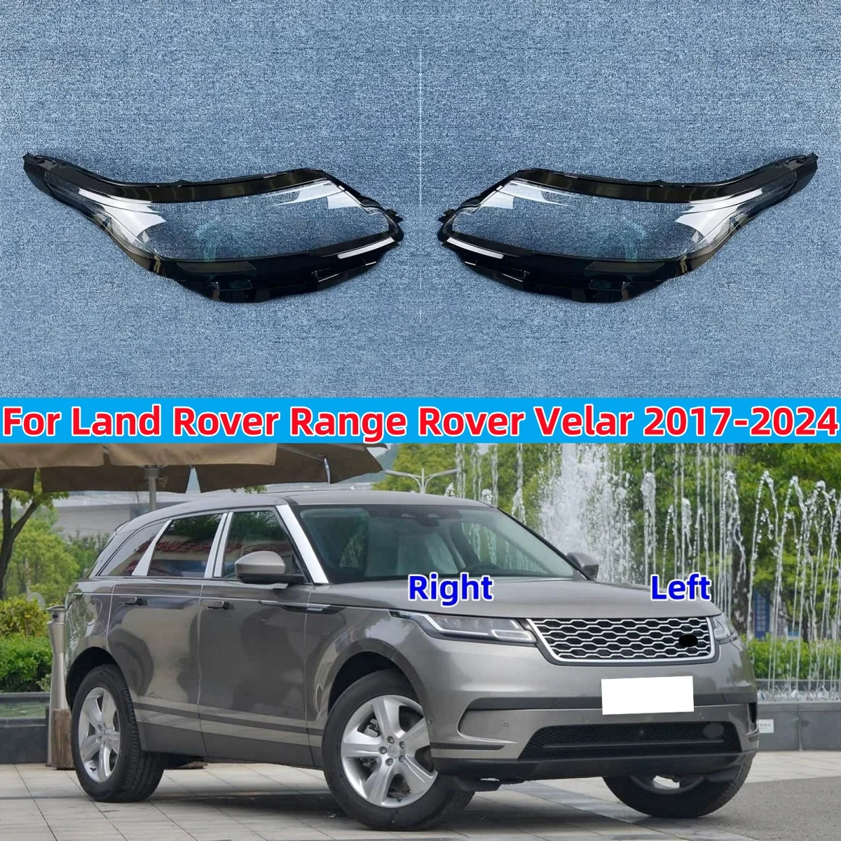

For Land Rover Range Rover Velar 2017 2018 2019 2020 2021 2022 2023 2024 Car Glass Headlight Replace The Original Lampshade