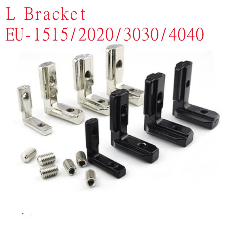 2-10pcs L Shape Type Interior Inner Corner Connector Joint Bracket for 1515 2020 3030 4040 Aluminum Profile