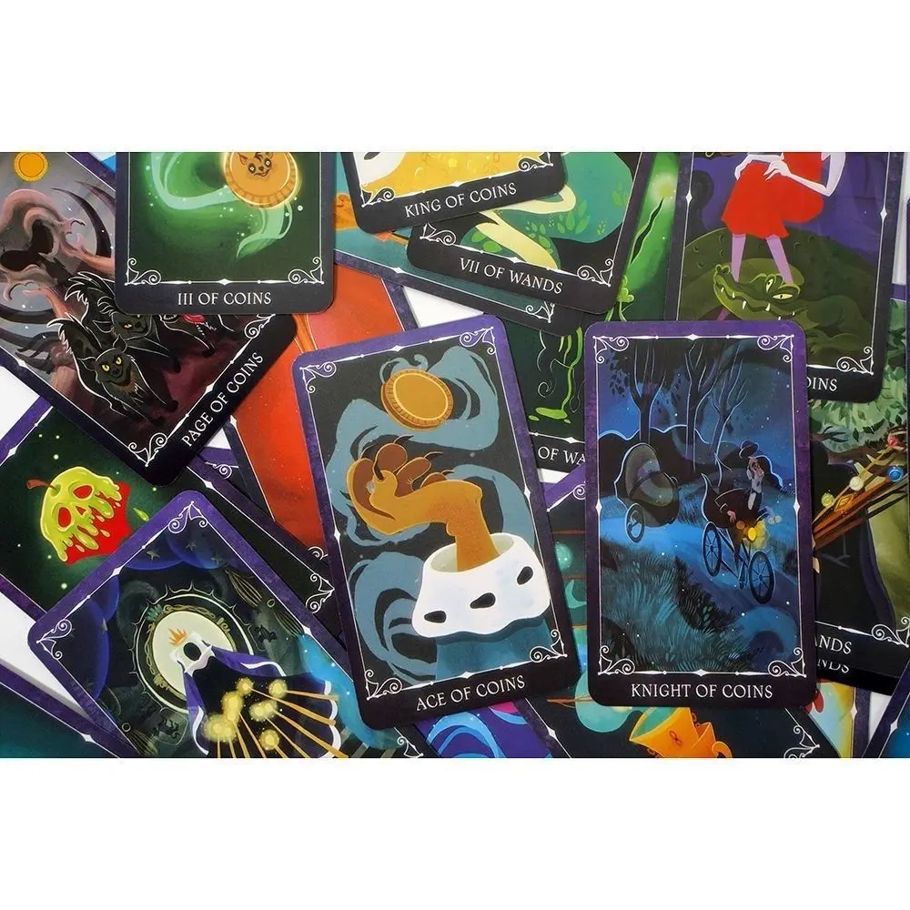 Villians Tarot Cards Deck Oracle Card Mysterious Divination Comics Tarot Card Girl Card Game Board Game English Playing Cards