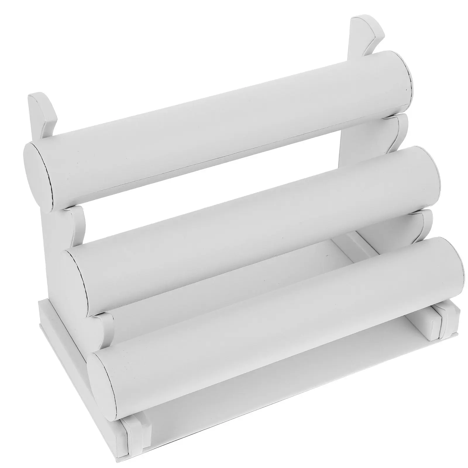

Desktop 3-Tier Bracelet Display Stand with Non-Slip Base for Watch Bracelet Holder Jewelry Storage Showcase Rack Organizer