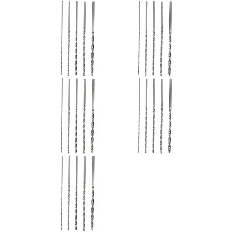 

AB34-25Pcs Extra Long 150Mm HSS Twist Drill 2Mm 3Mm 3.5Mm 4Mm 5Mm Straigth Shank Auger Wood Metal Drilling Tools Drill Bit