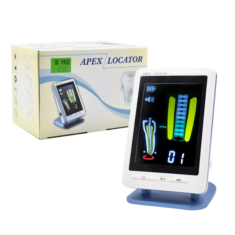 

Dental Laboratory Surgical Root Canal Apex Locator 4.5inch Screen With Files Holders Portable Length Measuring Instrument