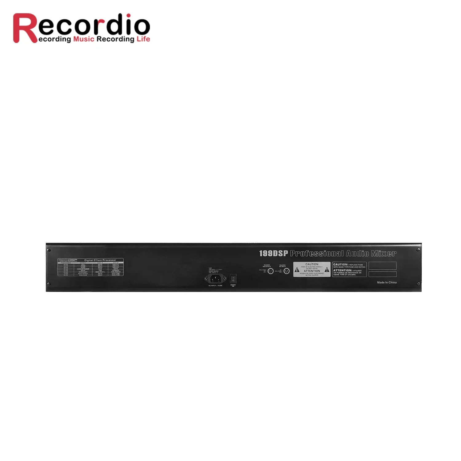 GAX-XM24 Mixer USB Profesional 24-Kanal dengan Efek, Sound Board dengan Power 48V