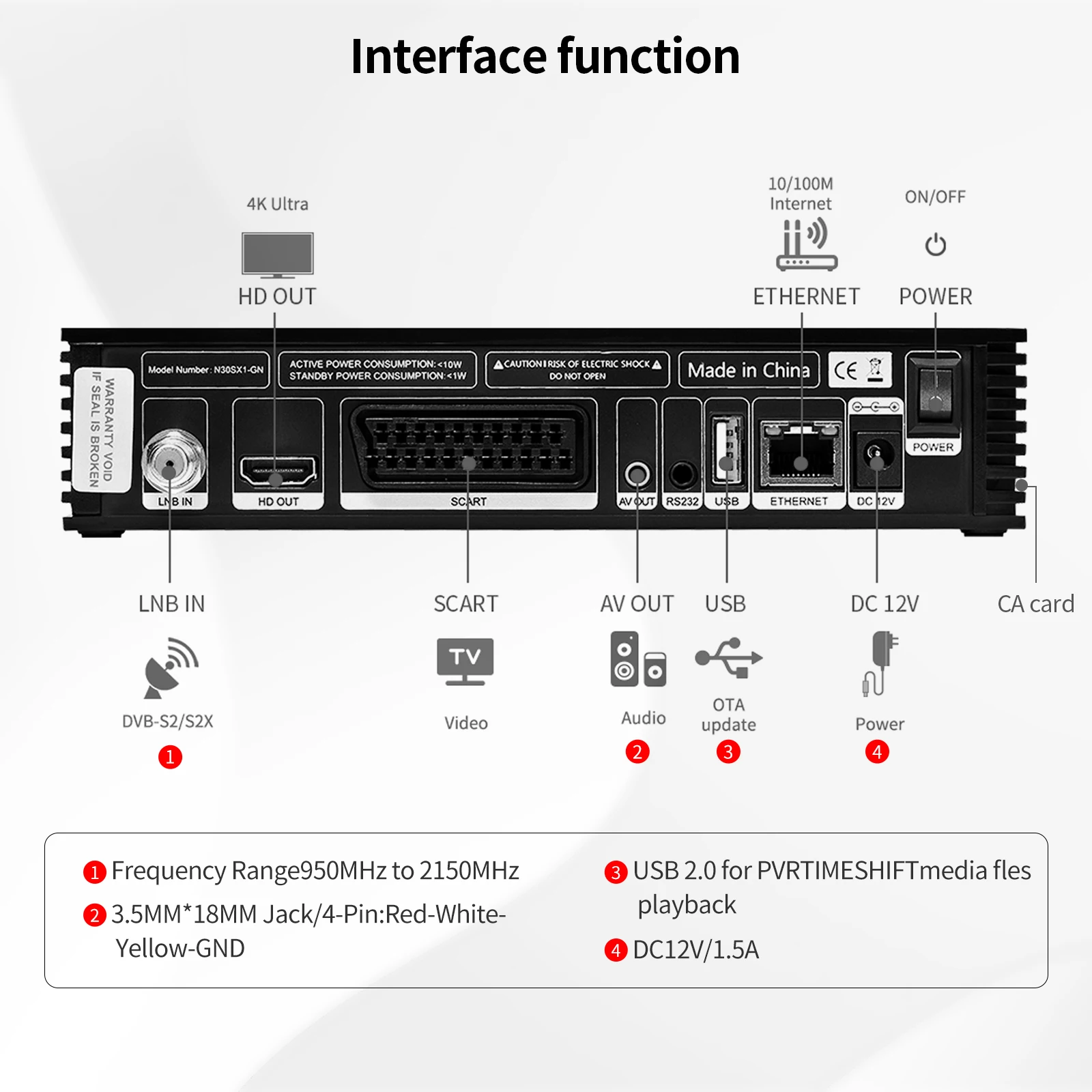 GTMEDIA V8X Xtream satellite TV decoder StalkerMAC STB CCCAMD NEWCAMD Media Player in stock in Chile