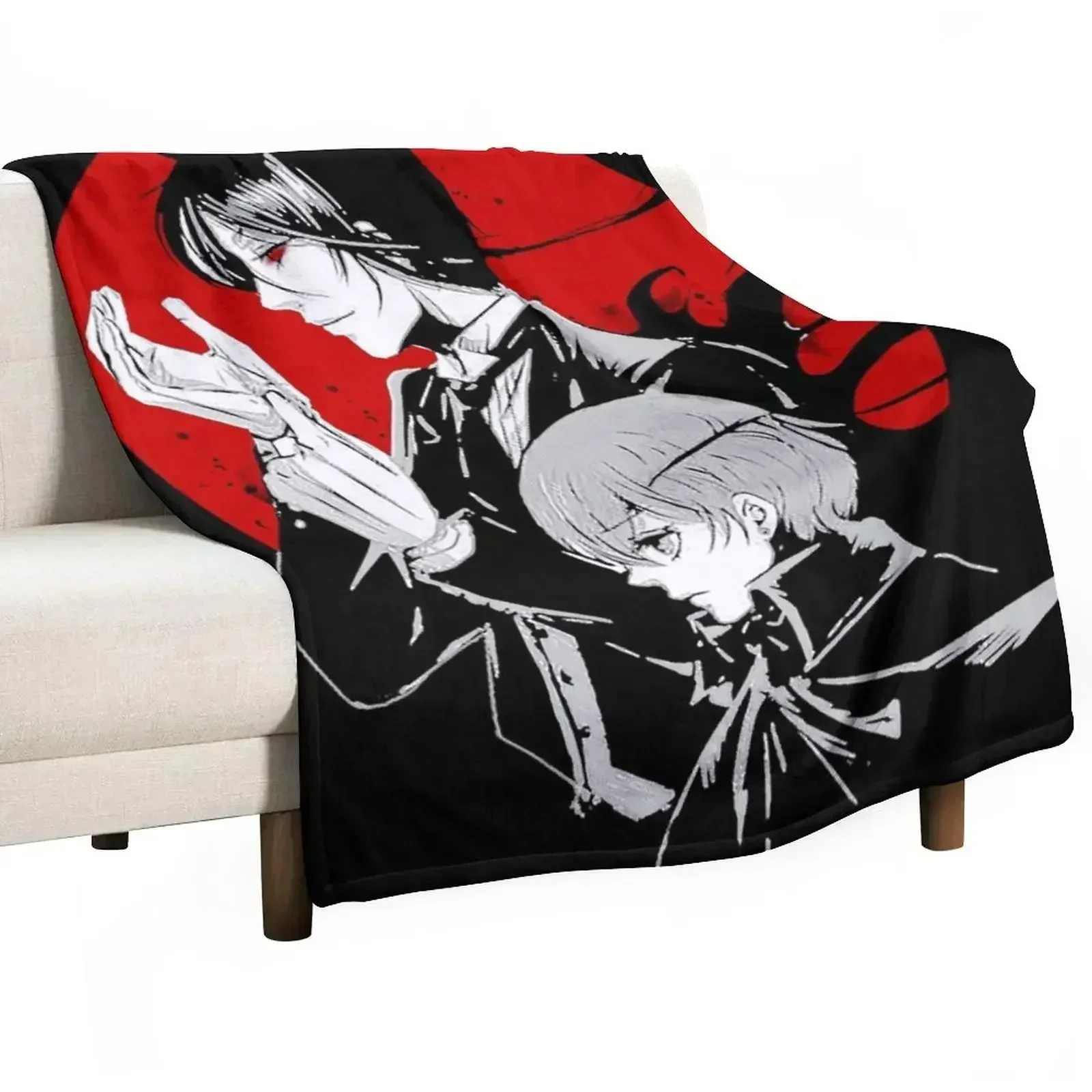 SEBASTIAN || CIEL SHIRT Throw Blanket Sofa Quilt Giant Sofa Sofa Throw Weighted Bed covers Soft Plaid Blankets